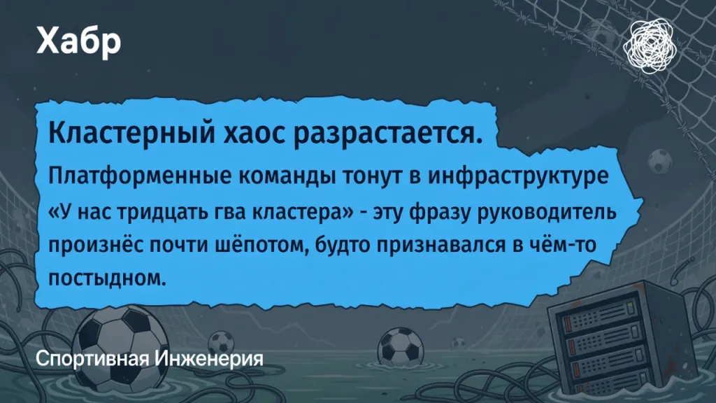 Кластерный хаос разрастается. Платформенные команды тонут в инфраструктуре